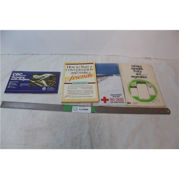 misc. Booklets, Red Cross Saskatchewan Map, CBC “Growing with Regina”, Canning