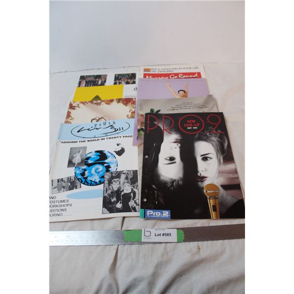 Vintage dance magazines