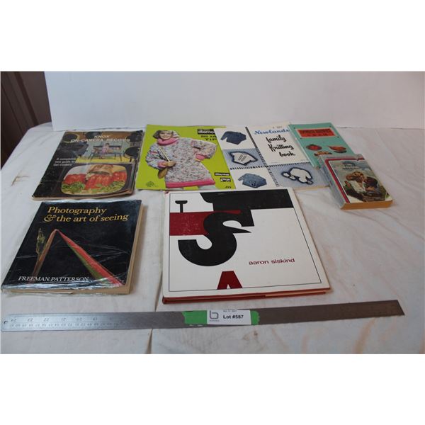 Vintage books; photography, knitting, recipes