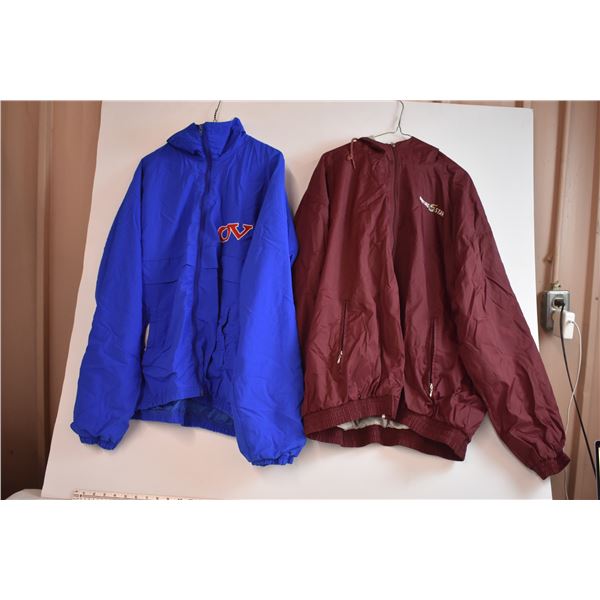 (2) Windbreaker Jackets (Size XL + XXL)