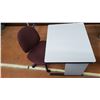 Image 1 : Small Desk with Chair - desk is 30W x 24D x 26 H