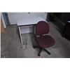Image 1 : Computer Desk with Chair (36x24x30H) - condition may vary - first come first serve pickup
