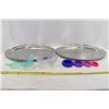 Image 1 : Metal Serving Trays w/ Kitchen Items(tupperware)