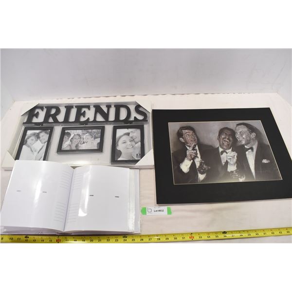 Wedding Memory Book, Picture Frame -New &  The Rat Pack Art print