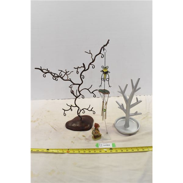 Necklace Trees, Wind Chime Ornament & Small Ceramic Ornament