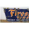 Image 2 : Porcelain firestone tires sign 48x20 (single sided)