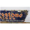 Image 3 : Porcelain firestone tires sign 48x20 (single sided)