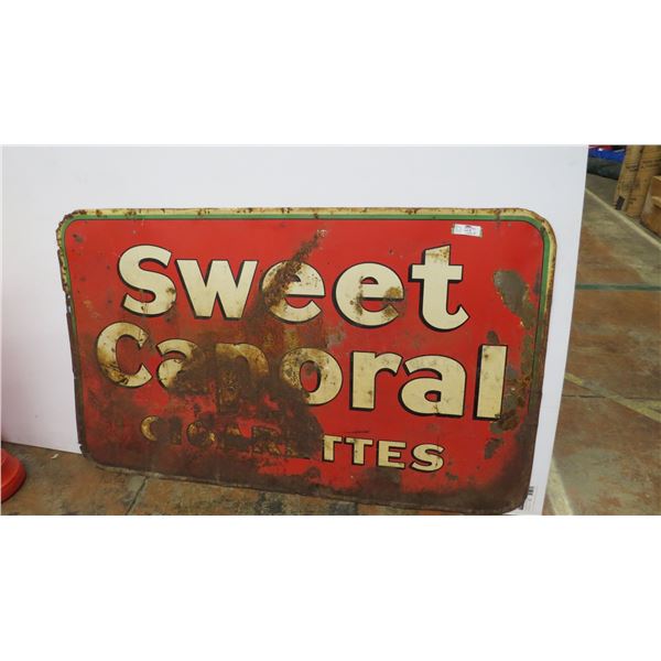 sweet caporal tin sign 59x36 (single sided)