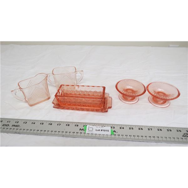 pink depression glass? items