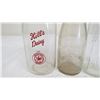 Image 2 : Home & Hills Dairy vintage milk bottle + vintage pharmacy bottle