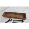 Image 2 : wooden box with vintage wrenches