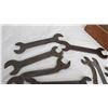 Image 3 : wooden box with vintage wrenches