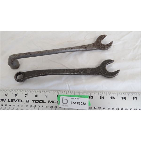 (2) vintage ford wrenches