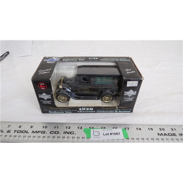 Die-cast 1928 Chev Van (Hudson's Bay Company) Collector Bank (NIB) 1/25 scale