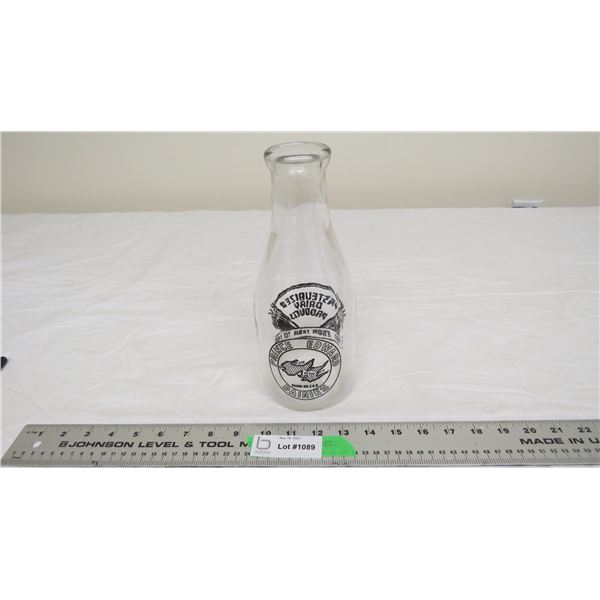 prince edward dairies milk bottole 10" tall