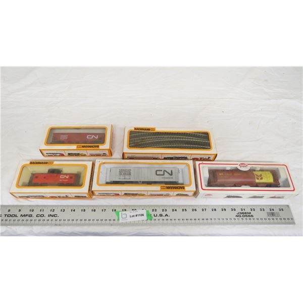 Bachmann HO passenger cars, track, misc