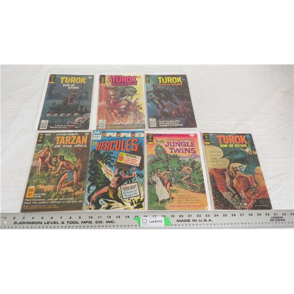 (6) Gold Key 12,25,30,35,40 cent comics (2) Modern Comics 35c