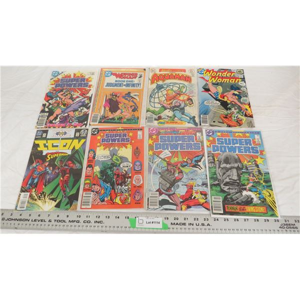 (8) DC Comics -from 30 cent - 2.35 canadian cover prices