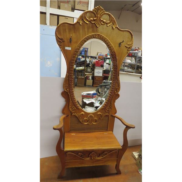Hall Stand with mirror (84" tall x38" wide)