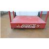 Image 3 : Vintage Coke Stand (2 wheeled cart) 51" tall x23" wide