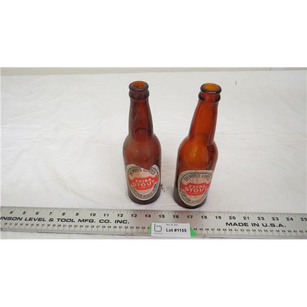 2X The Money - Drewry's beer bottles with labels