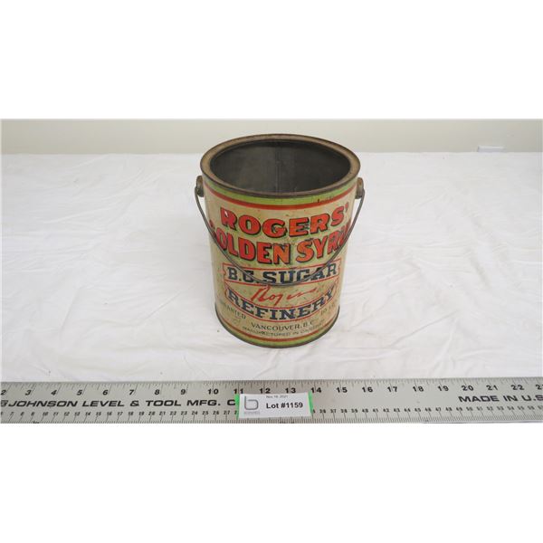 Rogers syrup 10lb sugar tin (smoking factory)