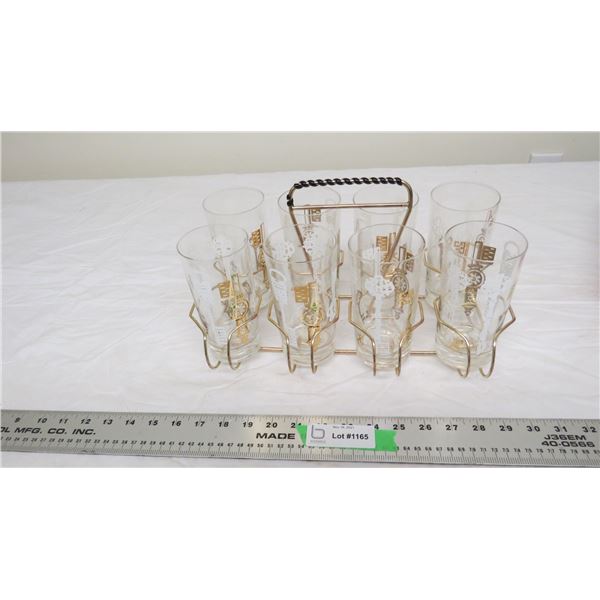 Decorative glasses + stand