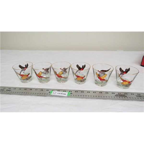 (6) Decorative pheasant design glasses