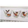 Image 2 : (6) Decorative pheasant design glasses