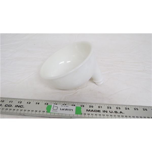 Milk Glass Dentist Sink Rinse Spit Bowl