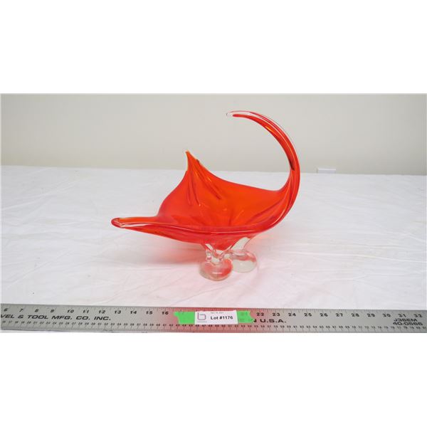 Art Glass Bowl (about 11.5" tall 12" wide)