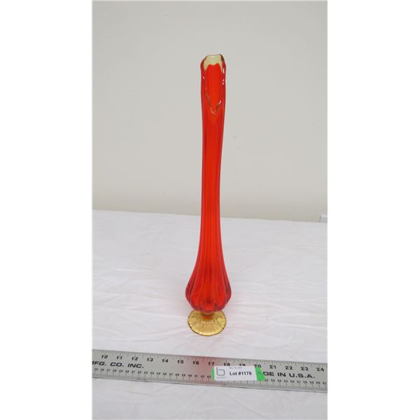 art glass vase (18" tall)