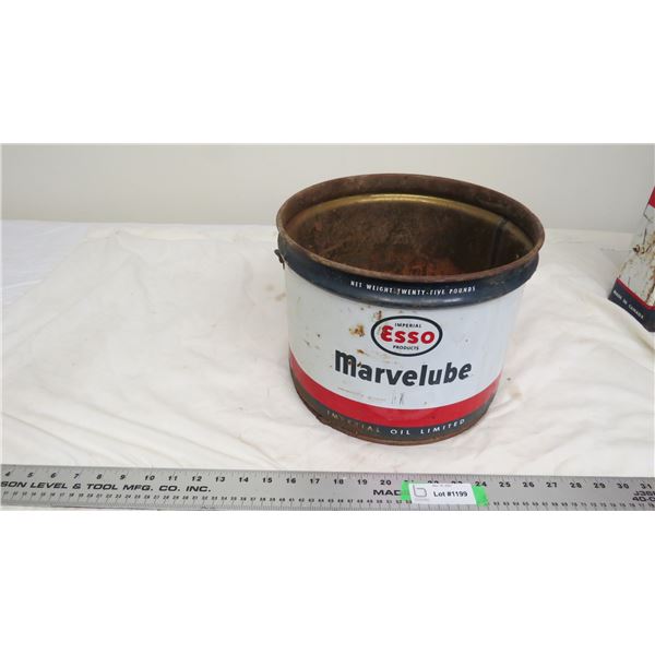 esso marvelube 25pound pail (no lid)