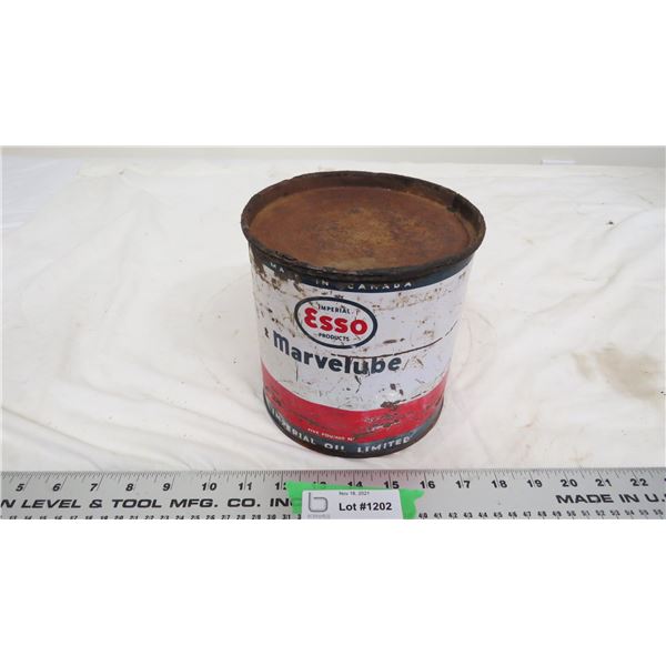 esso marvelube 5pound grease can