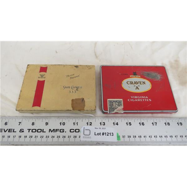 State Express 333, Craven A cigarette tin