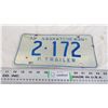 Image 1 : 1972 Sask Trailer License Plate