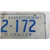 Image 2 : 1972 Sask Trailer License Plate