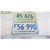 Image 3 : (5) 1970's Sask License Plate