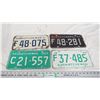 Image 1 : (4) 1960's Sask License Plate