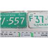 Image 5 : (4) 1960's Sask License Plate