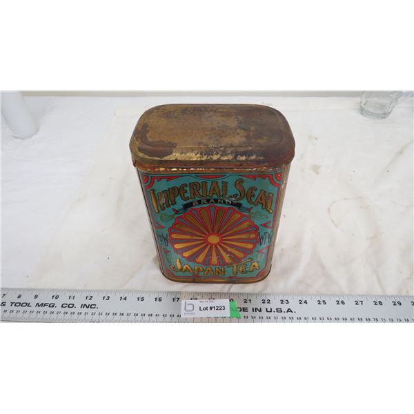 Imperial Seal Brand Japan Tea Tin