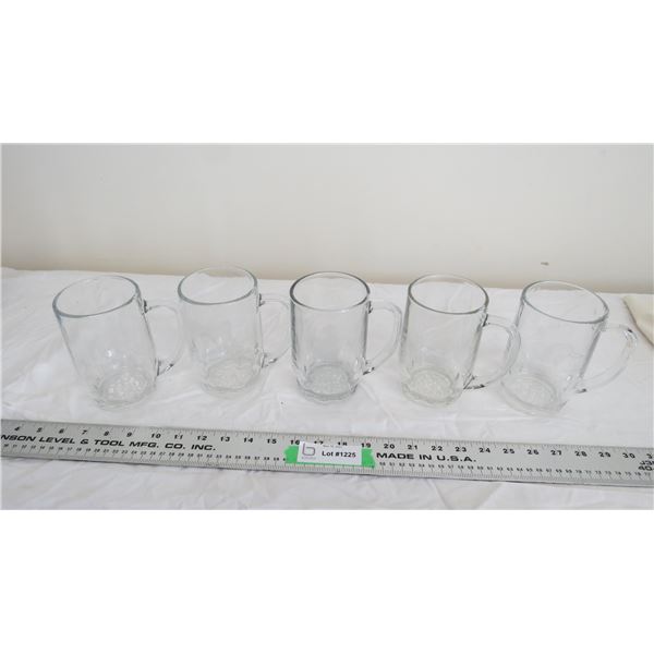 (5) ducks unlimited glass mugs (4 different ones)