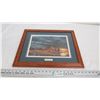 Image 1 : "Morning Mallards" print in frame - by jim hansel (16.5x20.5)