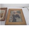 Image 4 : W.Oliver? canvas painting in frame (15.5x19.5) + picture in frame (15.25x18.25)