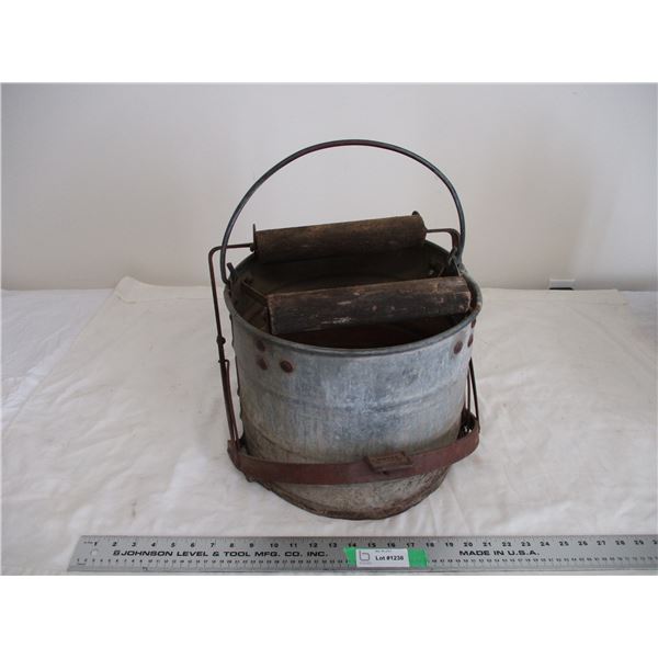 White brand wringer mop pail