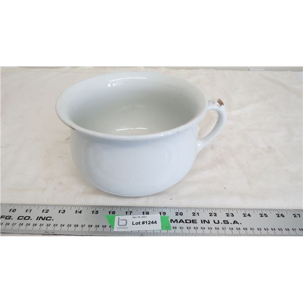 royal patent ironstone large cup/pitcher - ceramic (handle has chip)