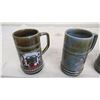 Image 2 : (4) beer steins, irish porcelain (given to employee for 100 years)
