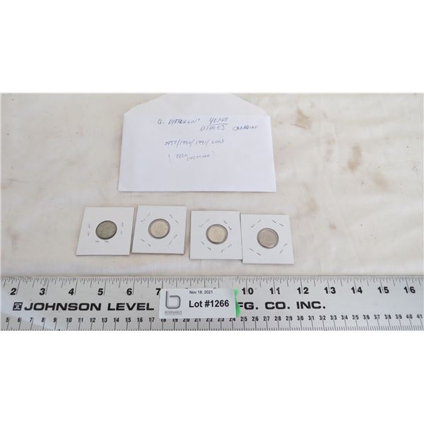 1957,80,91,2003 canadian dimes