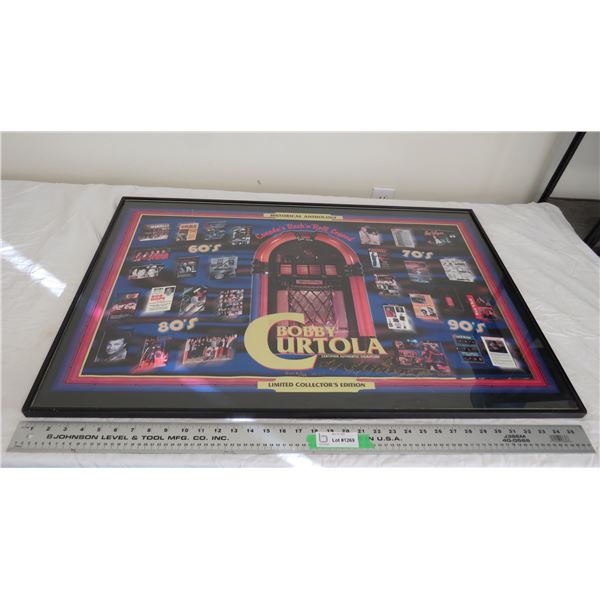 bobby curtola authentic autograph of his anthology 24.5x36
