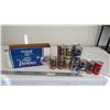 Image 1 : old vienna beer case with vintage tin cans (empty)